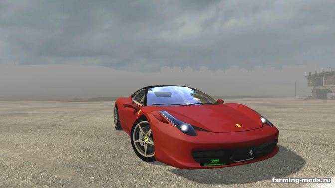 Мод Ferrari 458 v 1.0 для игры Farming Simulator 2015