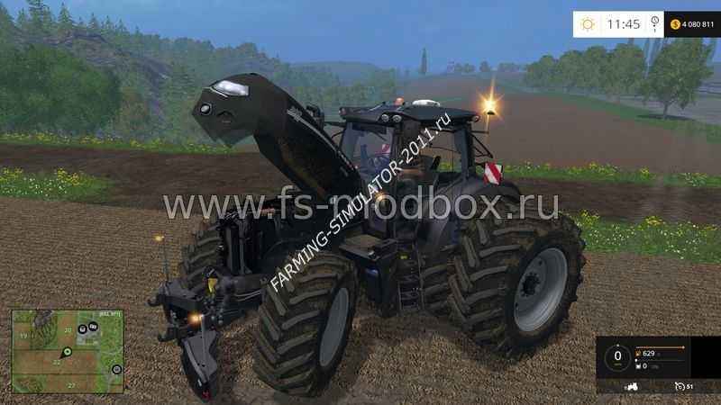Мод Трактор Case CVX 300 Optum Black v 1.5 для игры Farming Simulator 2015