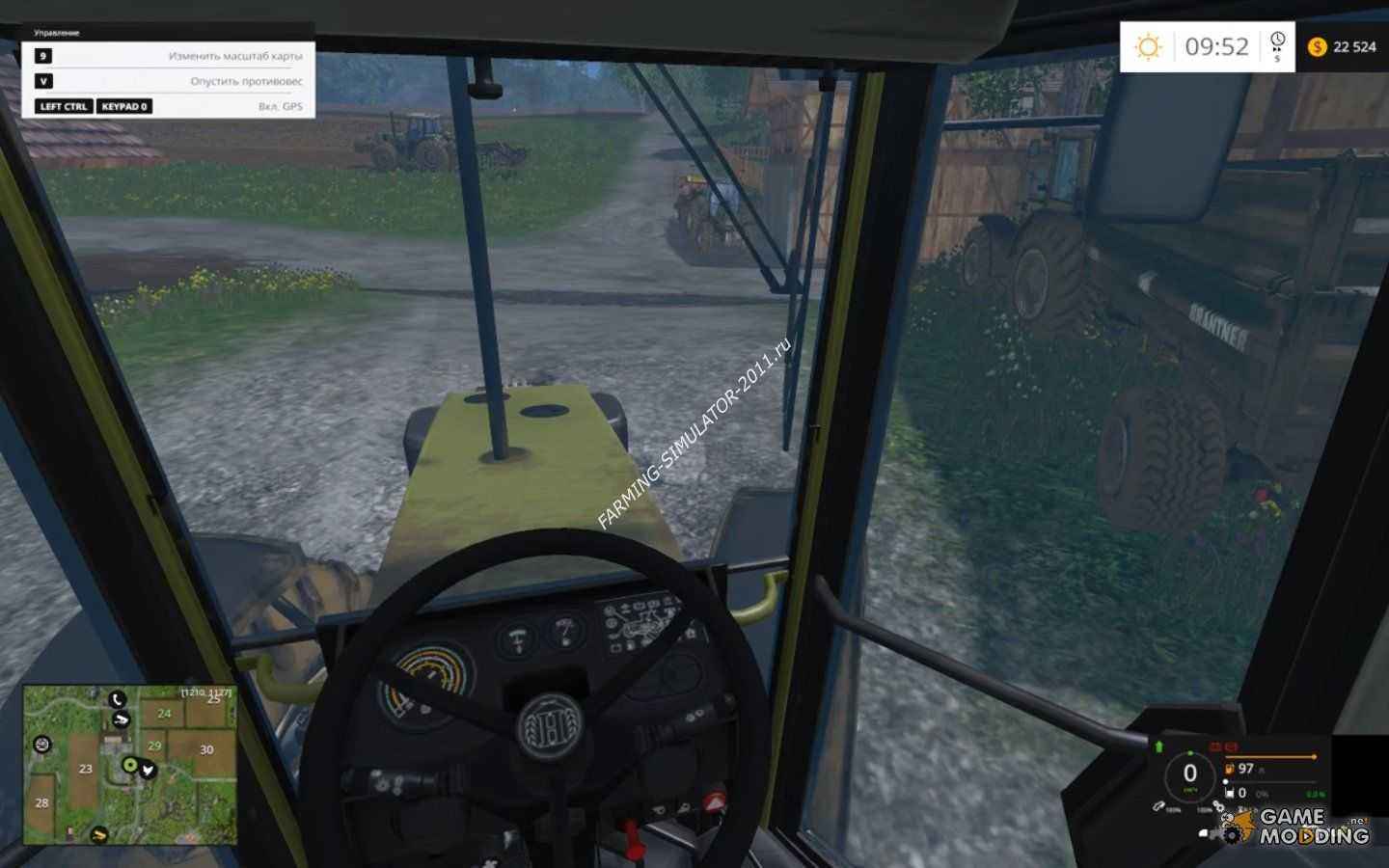 Мод Скрипт Drive control v.3.91 для игры Farming Simulator 2015