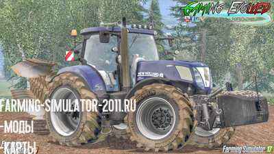 Мод Трактор New Holland T7 Series T7.220 для игры Farming Simulator 2015