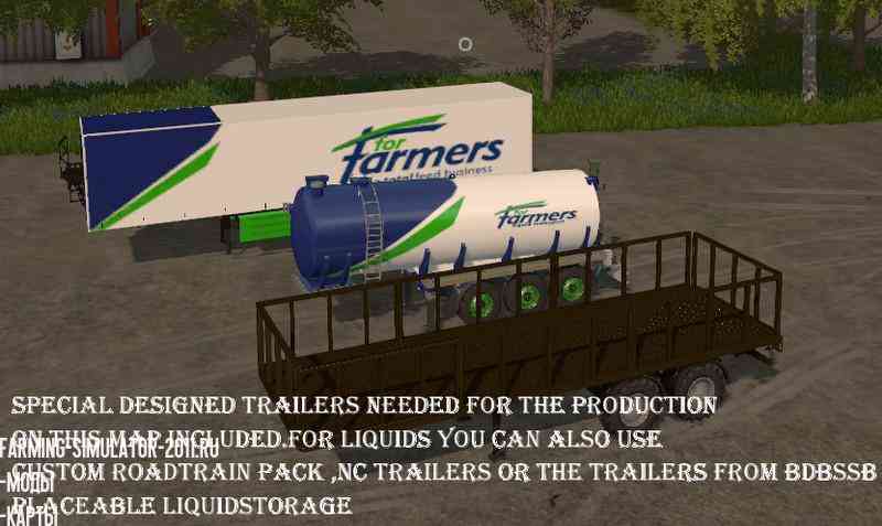 Мод Карта Factory farm V1.4 для игры Farming Simulator 2017