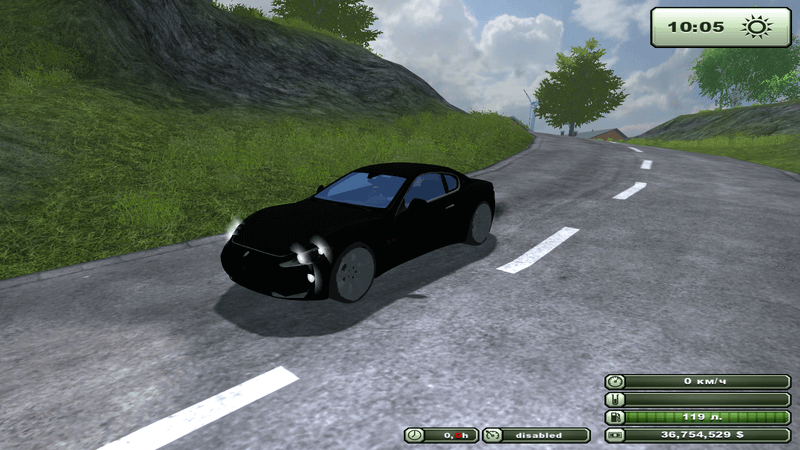 Мод Автомобиль MASERATI GRANTURISMO для игры Farming Simulator 2013