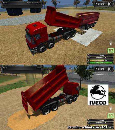 Мод Грузовик Iveco Dumper для игры Farming Simulator 2011