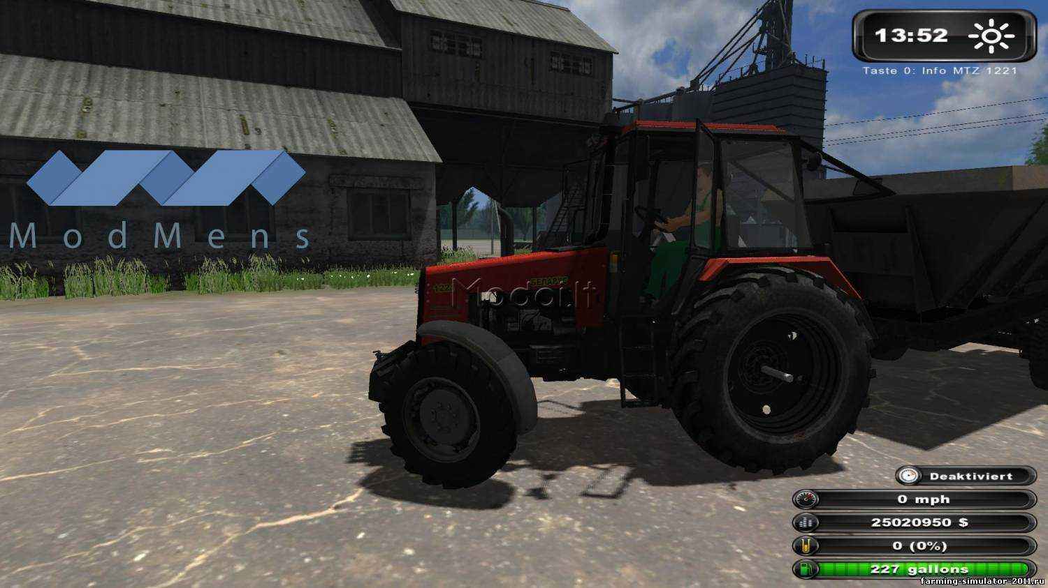 Мод МТЗ 1221 для игры Farming Simulator 2011