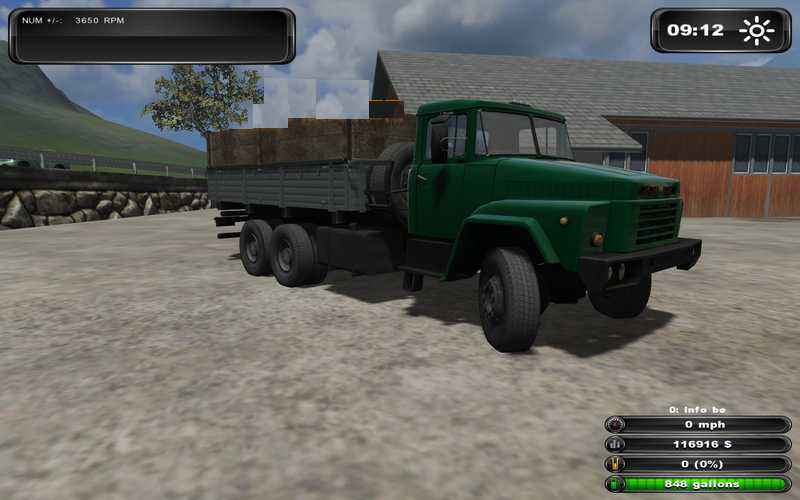 Мод Грузовик Краз 260 для игры Farming Simulator 2011