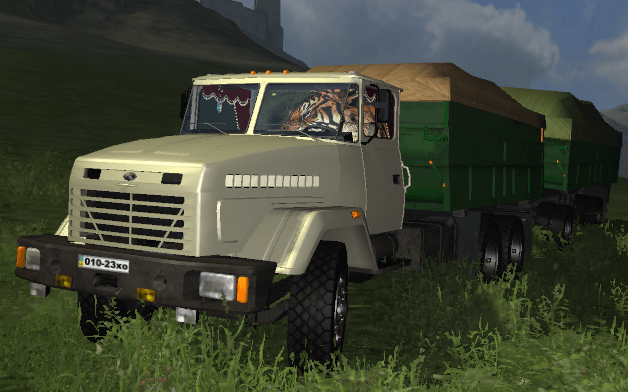 Мод Краз с прицепом для игры Farming Simulator 2011