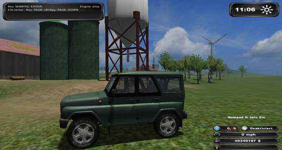 Мод Автомобиль Уаз тигр для игры Farming Simulator 2011