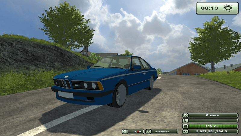 Мод Автомобиль BMW M6 для Farming Simulator 2013