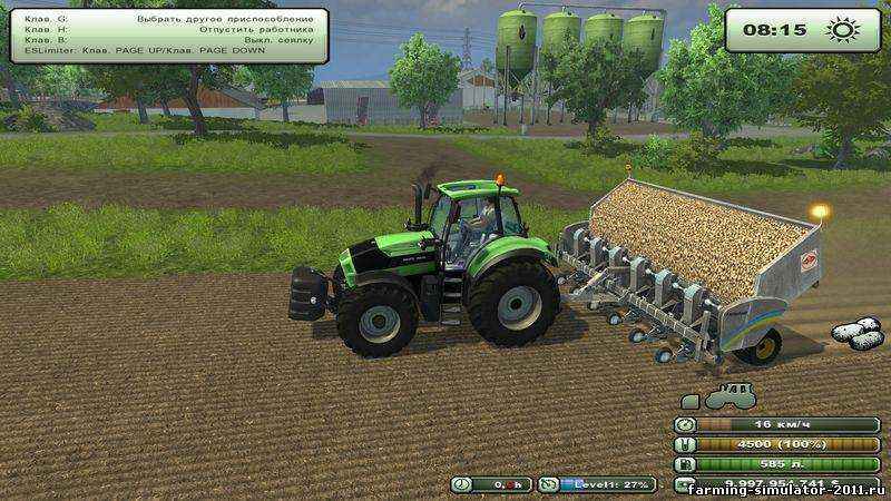 Мод картофелесажалка для игры Farming Simulator 2013