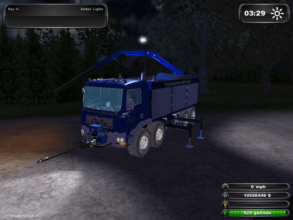 Мод Тягач MAN Rescue Truck для Farming Simulator 2011