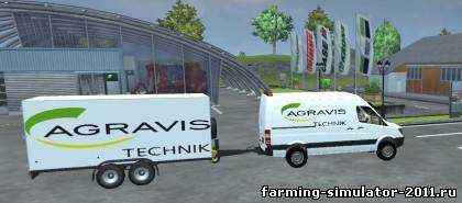 Мод Белый MERCEDES для игры Farming Simulator 2013