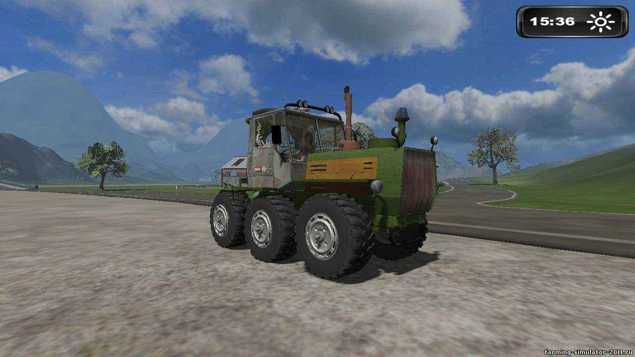 Мод T150 на колесах для Farming Simulator 2011