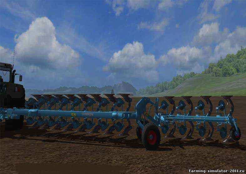 Мод Плуг 12 для трактора для игры Farming Simulator 2013