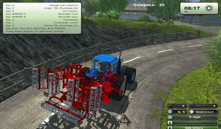 Мод TSL Prototype 9m для Farming Simulator 2013