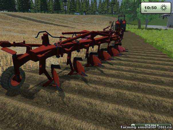 Мод Плуг 9 корпусов для игры Farming Simulator 2013