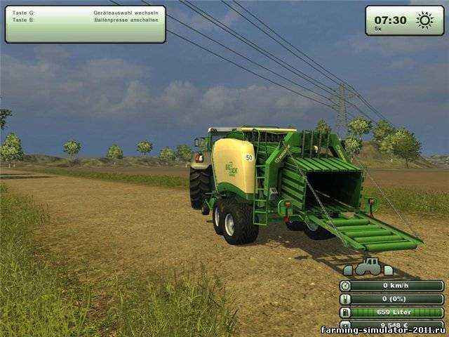 Мод Krone Big Pack 1290 для игры Farming Simulator 2013