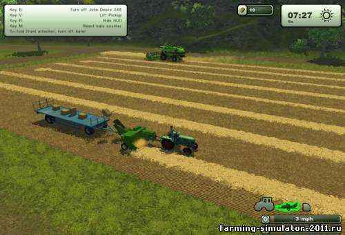 Мод John Deere 348 mit Schleuder для Farming Simulator 2013