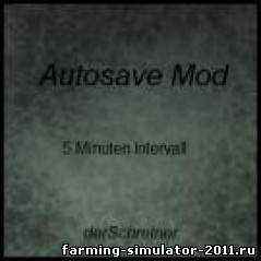 Мод Map Autosave LS13 для игры Farming Simulator 2013