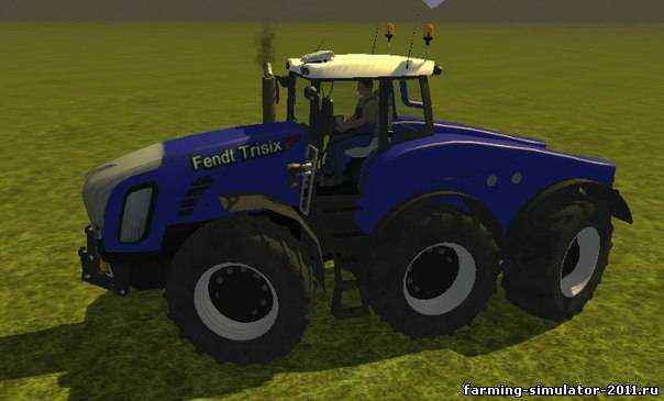 Мод Fendt Trisix TIF Blue для игры Farming Simulator 2013
