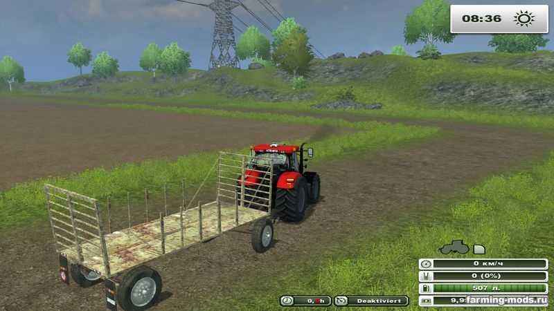 Мод Прицеп Trancar baloti v 2.0 MoreRealistic для игры Farming Simulator 2013