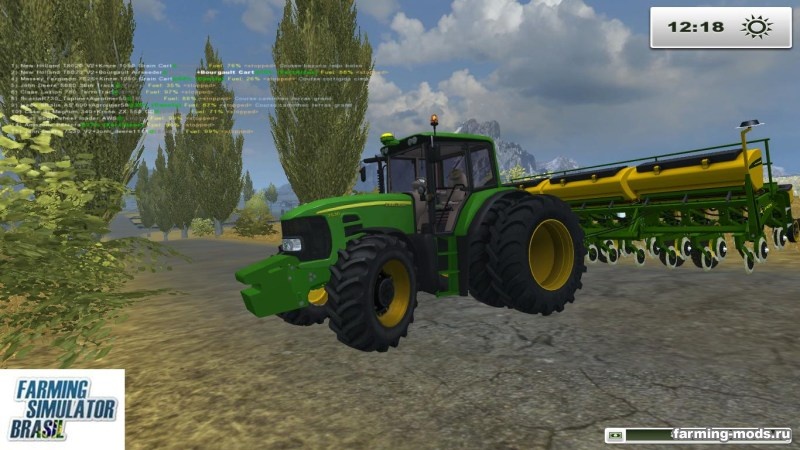Мод Трактор John Deere 7530 для Farming Simulator 2013