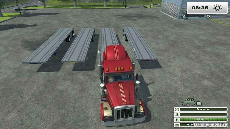 Мод Полуприцеп Manac Flatbed Trailer v1.0 для игры Farming Simulator 2013
