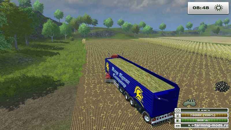 Мод Полуприцеп HW Big Trailer v 1.0 для игры Farming Simulator 2013