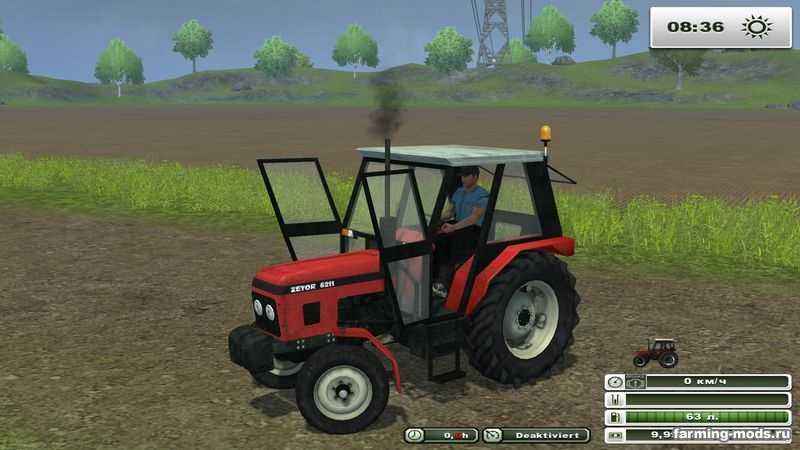 Мод Трактор Zetor 6211 для Farming Simulator 2013