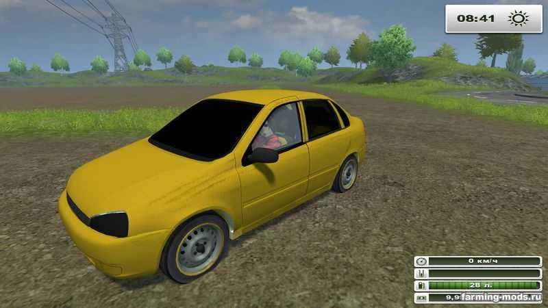 Мод Автомобиль Lada Kalina v2.0 для Farming Simulator 2013