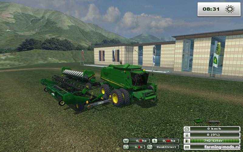 Мод Комбайн John Deere 9770 STS v1.0 для игры Farming Simulator 2013