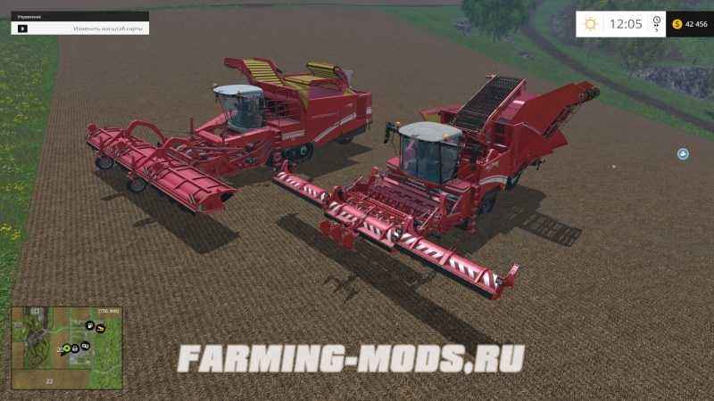 Мод Комбайн Grimme Pack v1.2 для игры Farming Simulator 2015