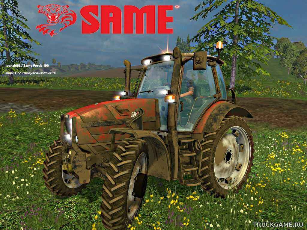 Мод Same Fortis 190 FL RC v1.0 для игры Farming Simulator 2015