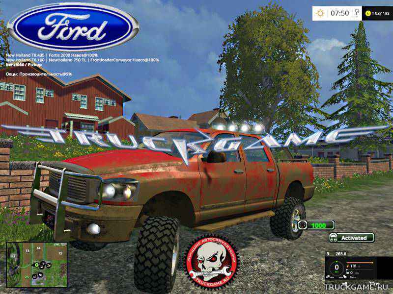 Мод Ford Pickup Heavy Duty v1.0 для Farming Simulator 2015
