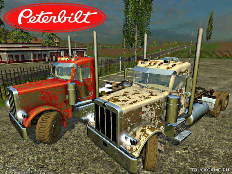 Мод Peterbilt 379 Daycab v2.0 для игры Farming Simulator 2015