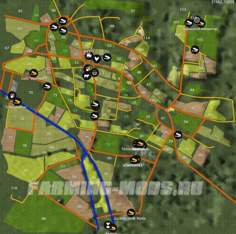 Мод MIG Map Made In Germany Celle для Farming Simulator 2015