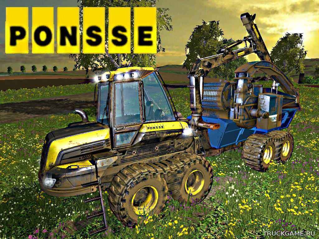 Мод Ponsse Buffalo Bruks 806 v1.0 для игры Farming Simulator 2015