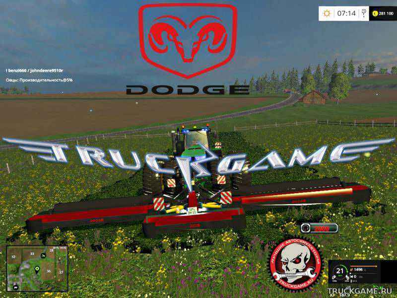 Мод Dodge Cutter Prototype v1.1 для игры Farming Simulator 2015