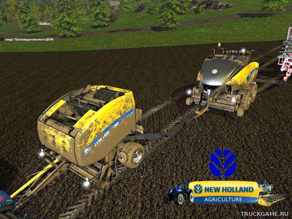 Мод New Holland BB 1290 & RB 150 Especial v1.0 для игры Farming Simulator 2015