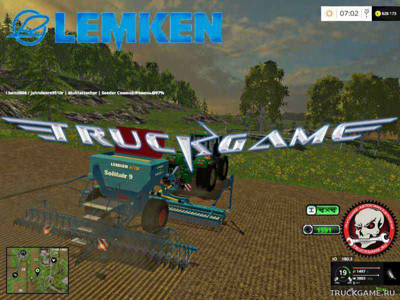 Мод Lemken Solitair 9 v1.0 для игры Farming Simulator 2015