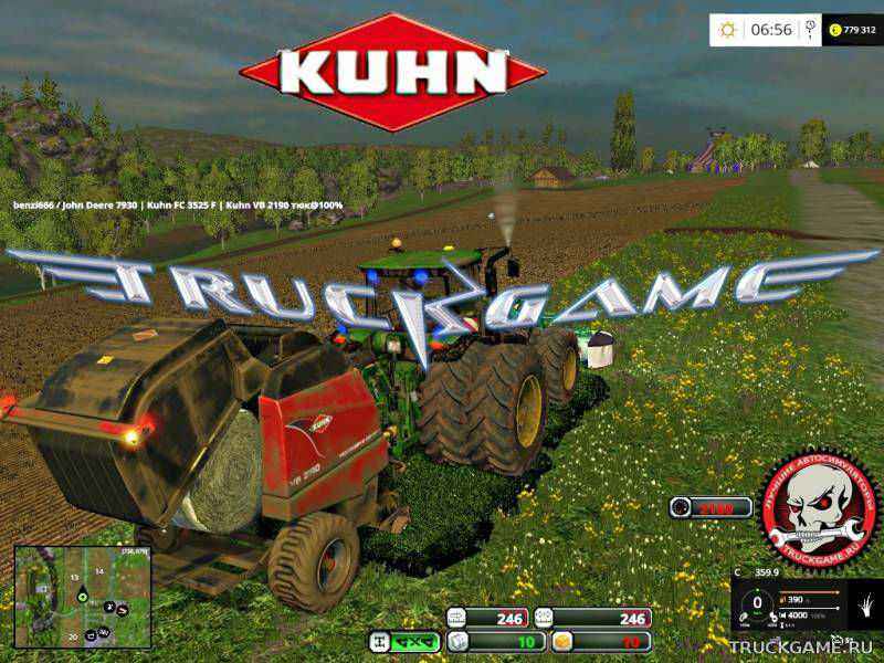 Мод Kuhn VB 2190 v1.1 для игры Farming Simulator 2015