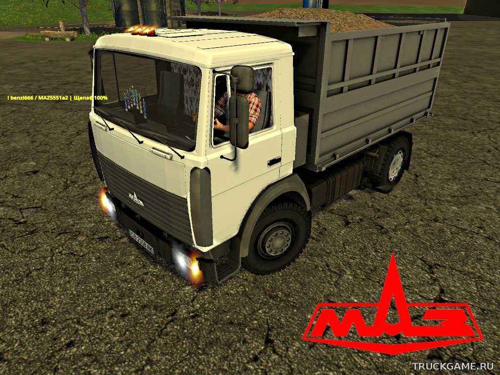 Мод MAZ-5551 v2.0 для Farming Simulator 2015