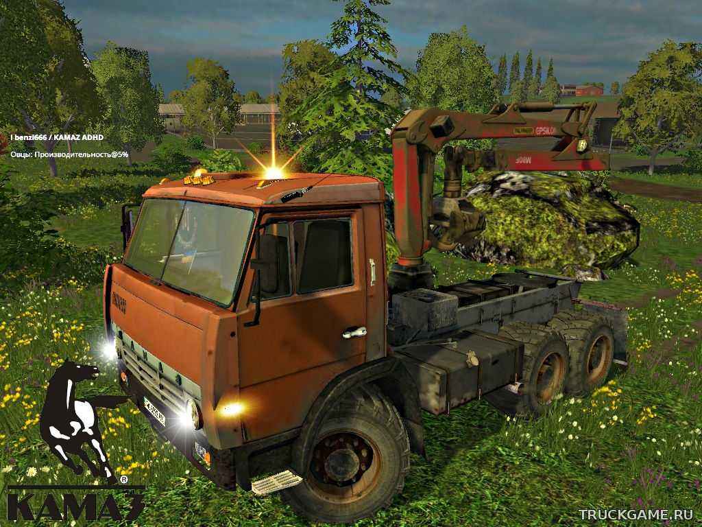 Мод KamAZ-55111 Forest v1.0 для игры Farming Simulator 2015