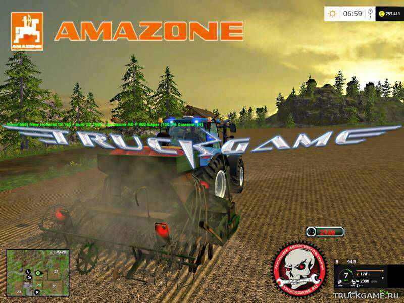 Мод Amazone ADP Super 403 v2.0 для игры Farming Simulator 2015