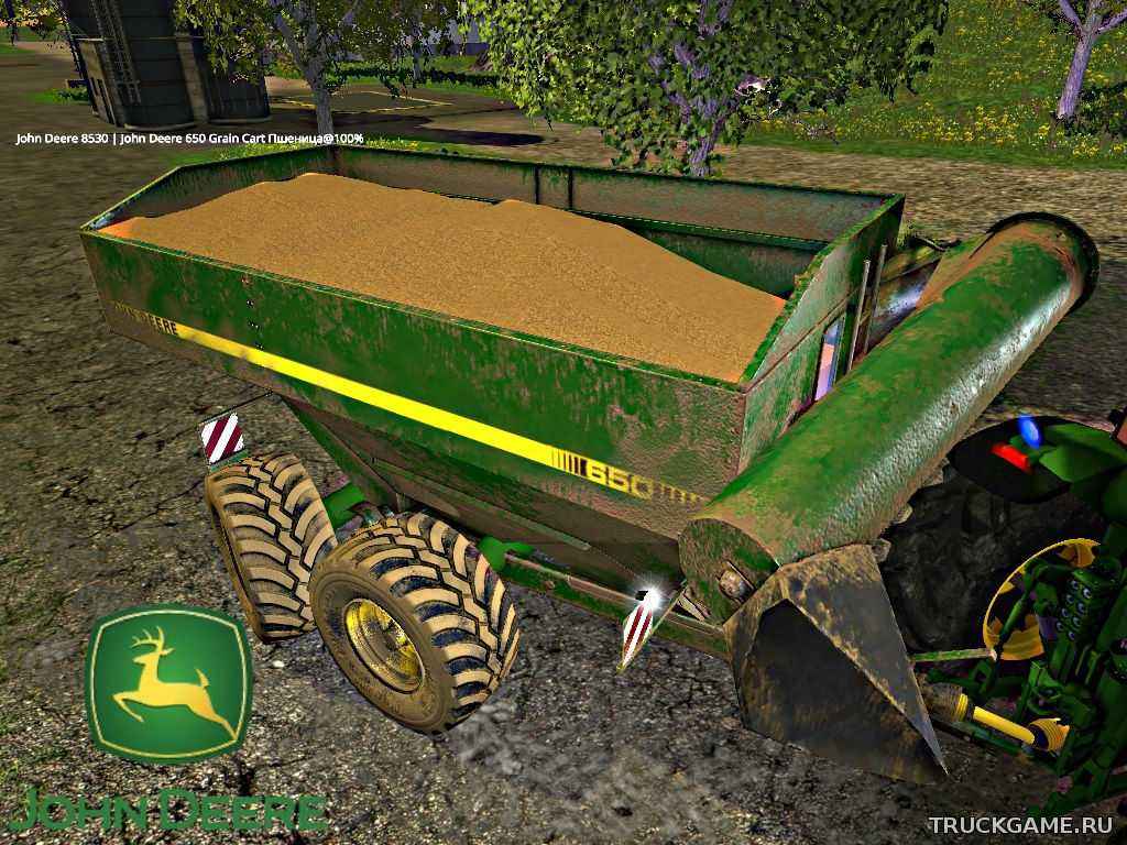 Мод John Deere 650 Grain Cart v2.1 для Farming Simulator 2015