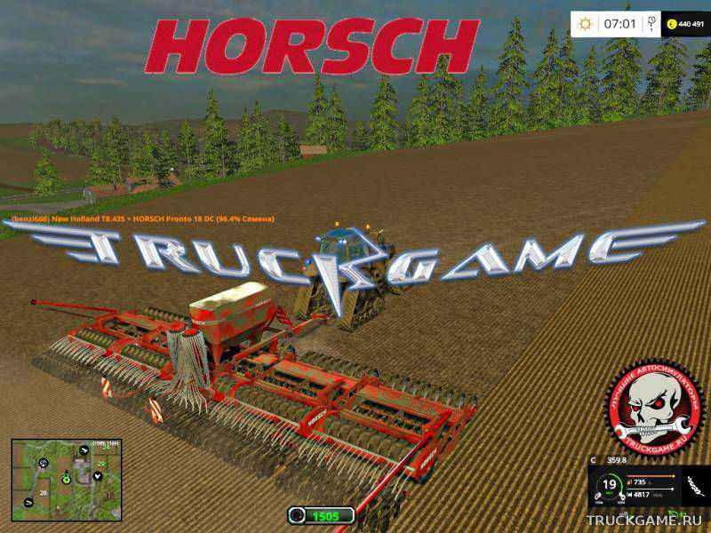 Мод Horsch Pronto 18 DC v1.5 для игры Farming Simulator 2015