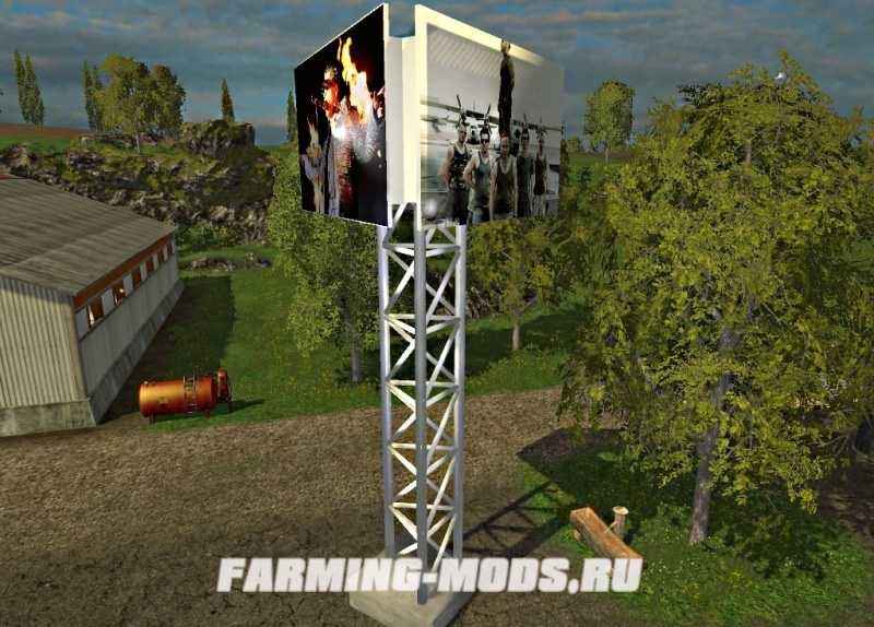 Мод Placeable Werbetafel v1.1 для игры Farming Simulator 2015