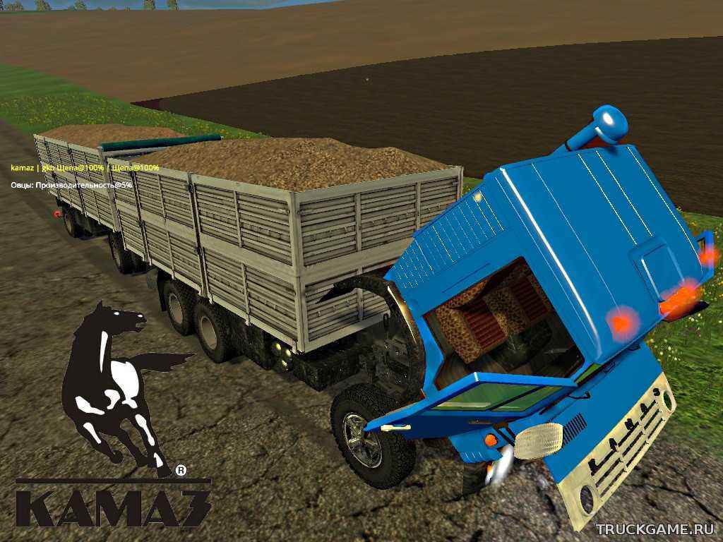 Мод KamAZ-53212 & Trailer v2.0 для Farming Simulator 2015