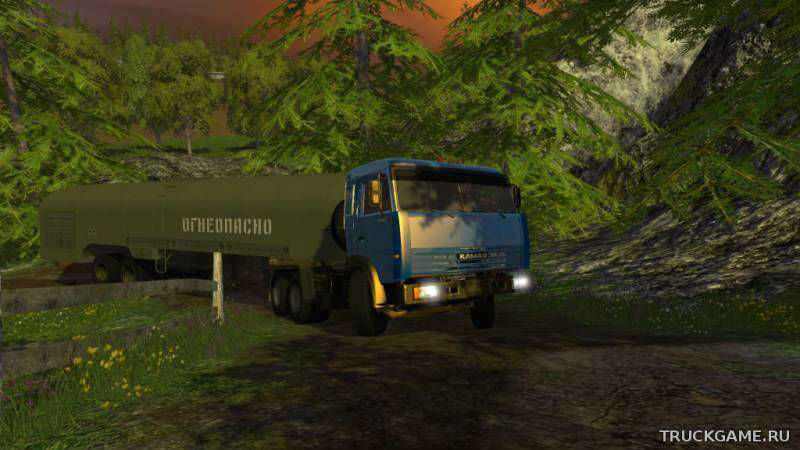 Мод КамАЗ 54115 v1.1 для игры Farming Simulator 2015