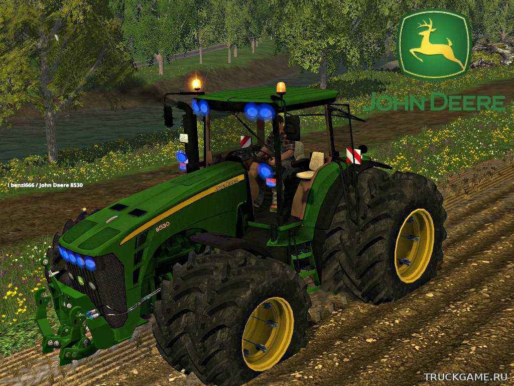 Мод John Deere 8530 v1.1 для игры Farming Simulator 2015