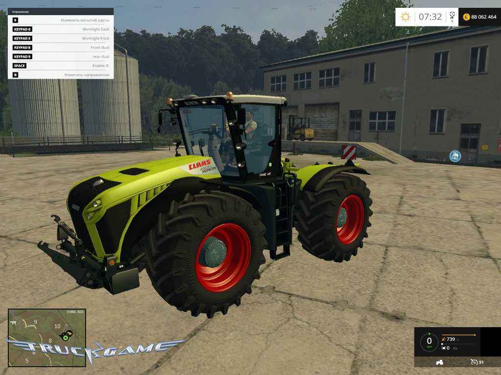 Мод Трактор CLAAS Xerion 4500 для Farming Simulator 2015